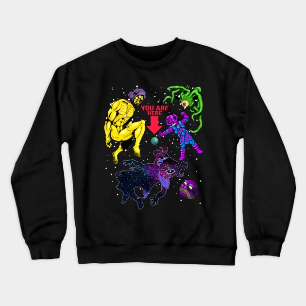 Cosmic Crewneck Sweatshirt by maxheron